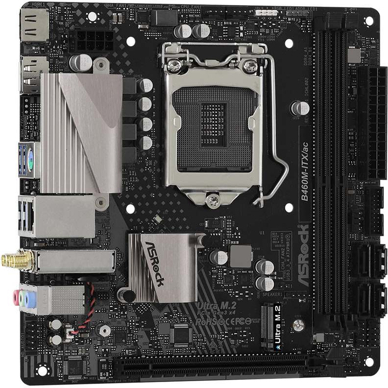 Материнская плата Asrock B460M-ITX/AC Socket LGA1200
Материнская плата Asrock B460M-ITX/AC Socket LGA1200