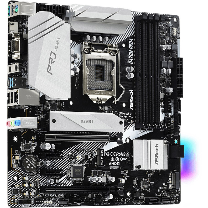 Материнская плата Asrock H470M Pro4
Материнская плата Asrock H470M Pro4