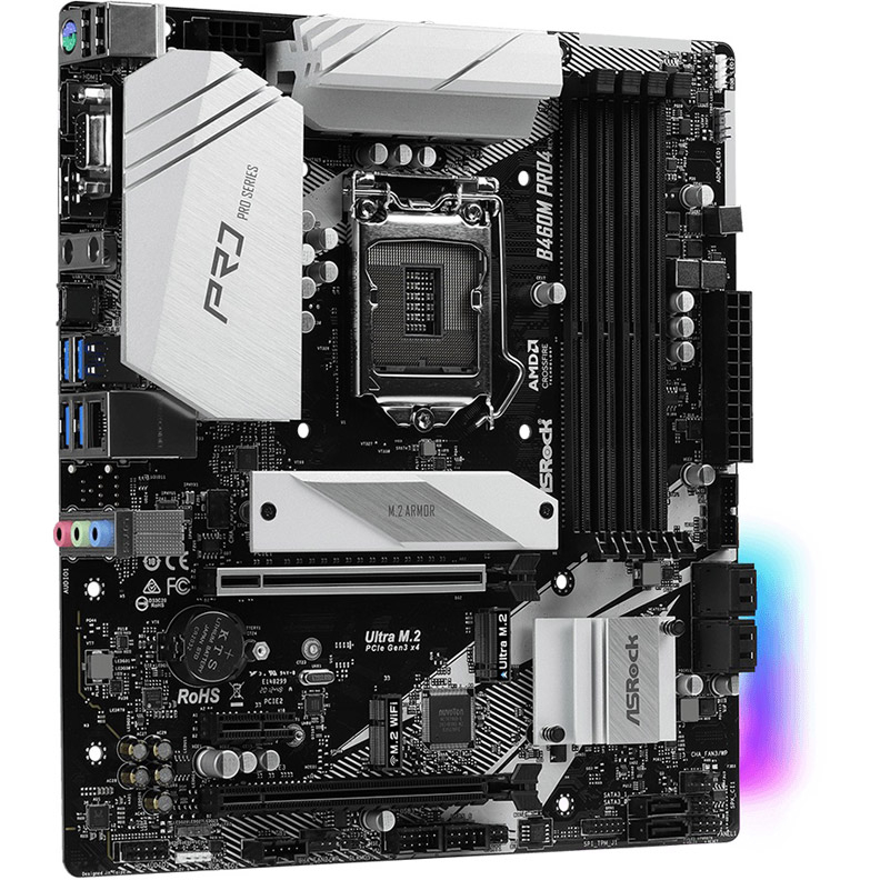 Материнская плата Asrock B460M Pro4 Socket LGA1200
Материнская плата Asrock B460M Pro4 Socket LGA1200