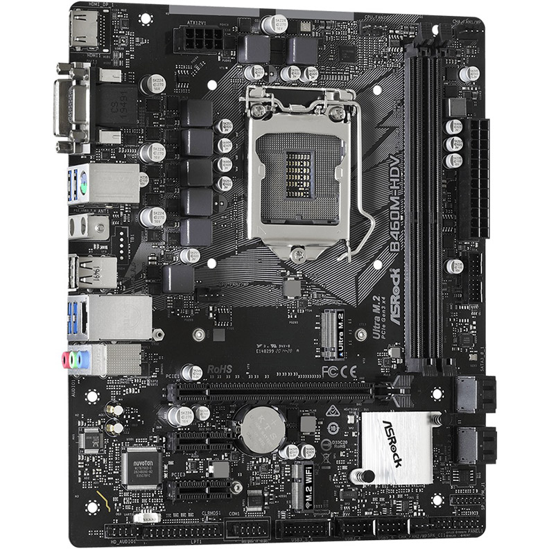 Материнская плата Asrock B460M-HDV
Материнская плата Asrock B460M-HDV