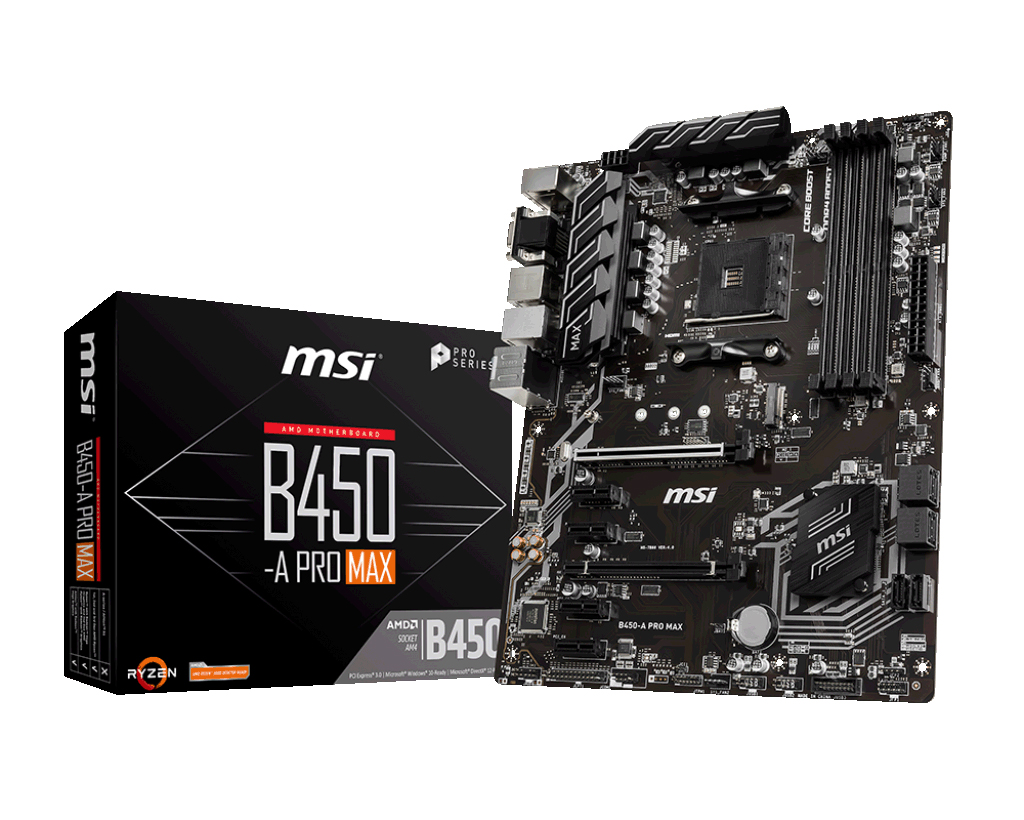 Материнская плата MSI B450-A PRO MAX Socket AM4
Материнская плата MSI B450-A PRO MAX Socket AM4