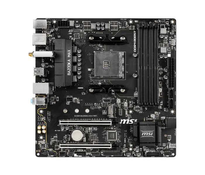 Материнская плата MSI B450M BAZOOKA MAX WIFI Socket AM4
Материнская плата MSI B450M BAZOOKA MAX WIFI Socket AM4