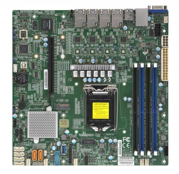 Материнская плата Supermicro MBD-X11SCL-LN4F-O
Материнская плата Supermicro MBD-X11SCL-LN4F-O