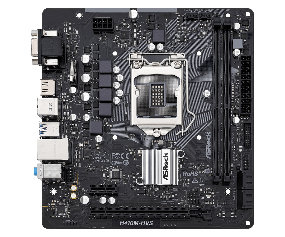 Материнская плата Asrock H410M-HVS R2.0
Материнская плата Asrock H410M-HVS R2.0