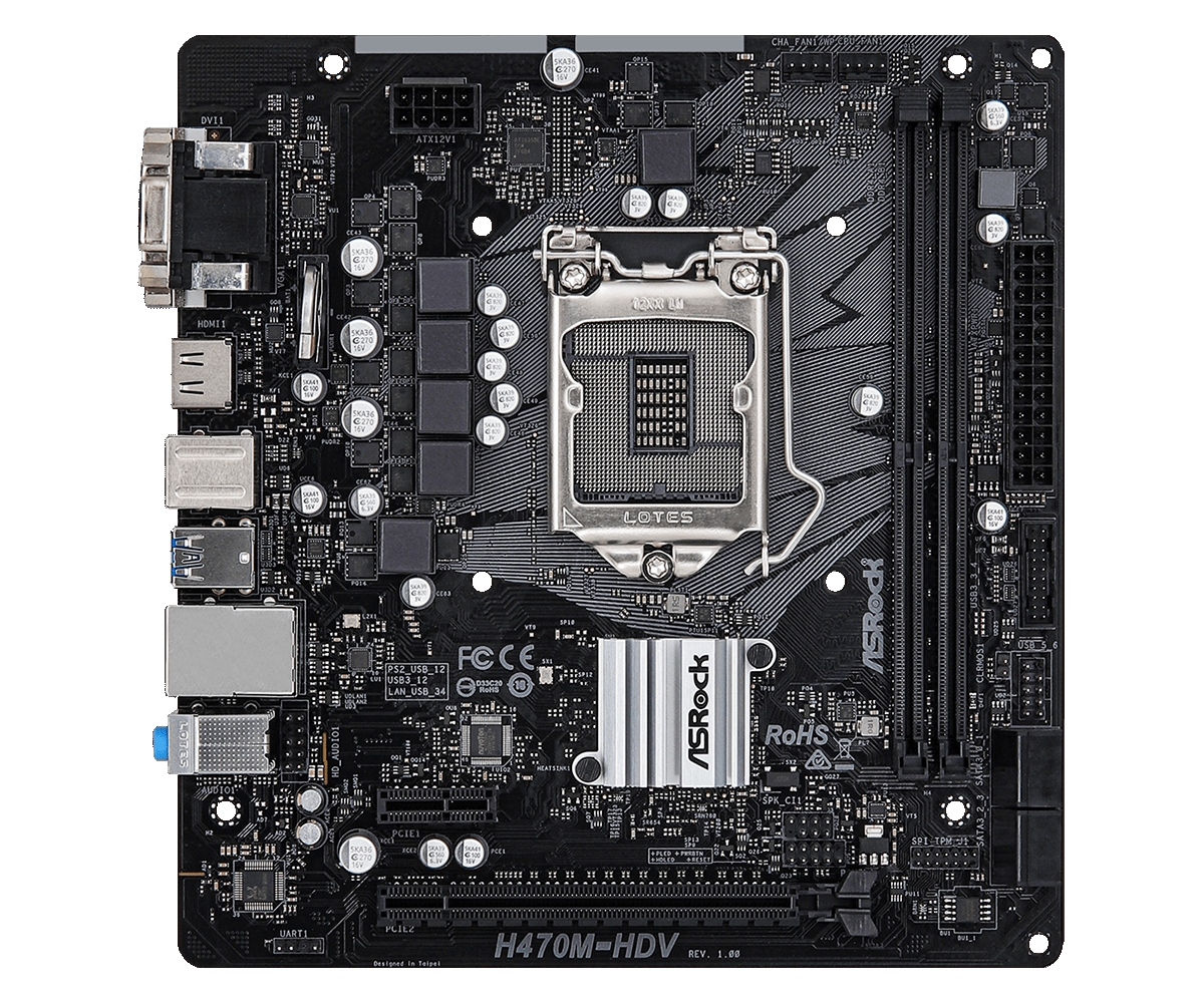 Материнская плата Asrock H470M-HDV Socket LGA1200
Материнская плата Asrock H470M-HDV Socket LGA1200