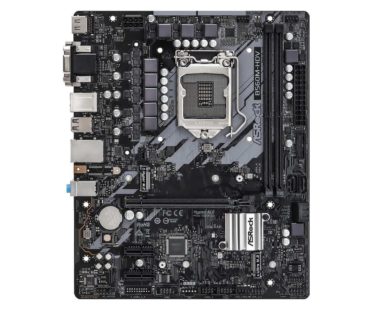 Материнская плата Asrock B560M-HDV Socket LGA1200
Материнская плата Asrock B560M-HDV Socket LGA1200