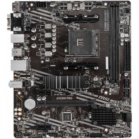 Материнская плата MSI A520M PRO Socket AM4
Материнская плата MSI A520M PRO Socket AM4