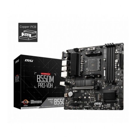 Материнская плата MSI B550M PRO-VDH Socket AM4
Материнская плата MSI B550M PRO-VDH Socket AM4
