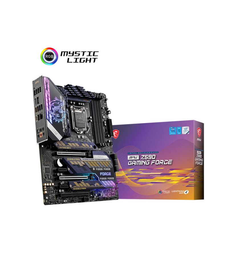 Материнская плата MSI MPG Z590 GAMING FORCE Socket LGA1200
Материнская плата MSI MPG Z590 GAMING FORCE Socket LGA1200