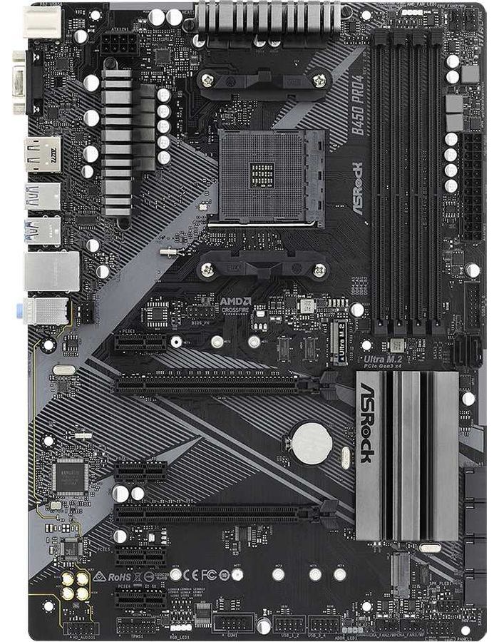 Материнская плата Asrock B450 Pro4 R 2.0 Socket AM4
Материнская плата Asrock B450 Pro4 R 2.0 Socket AM4