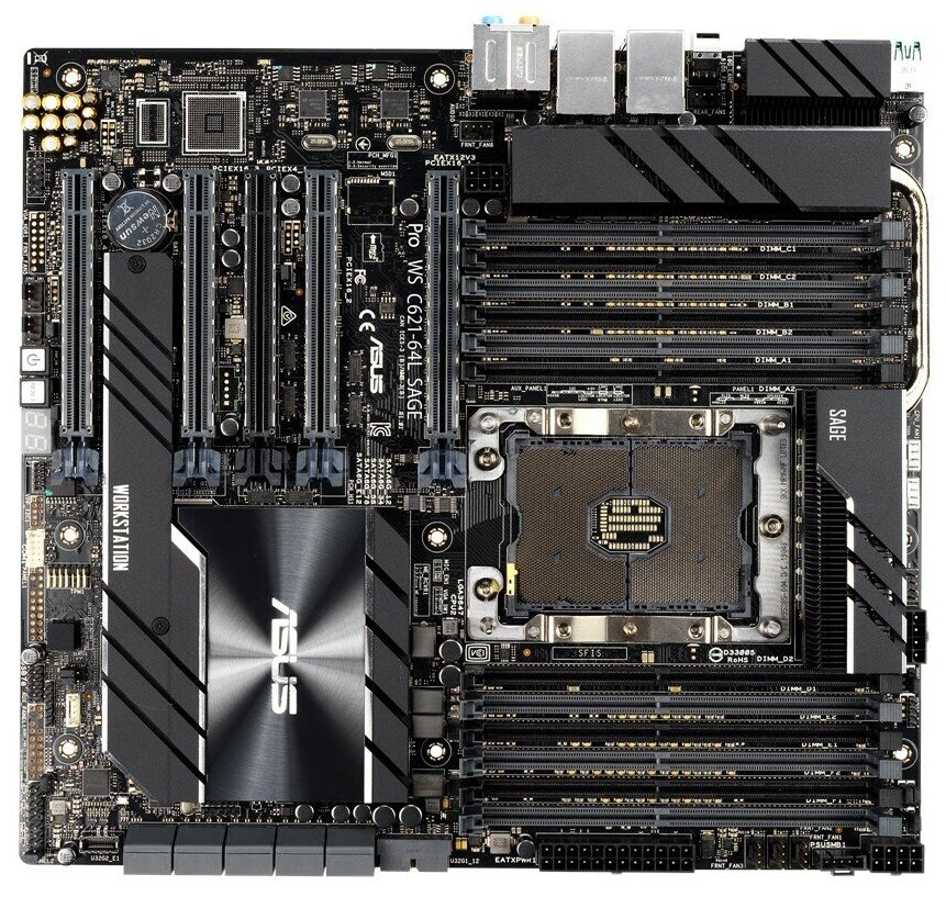 Материнская плата Asus Pro WS C621-64L SAGE (90SW00R0-M0EAY0)
Материнская плата Asus Pro WS C621-64L SAGE (90SW00R0-M0EAY0)