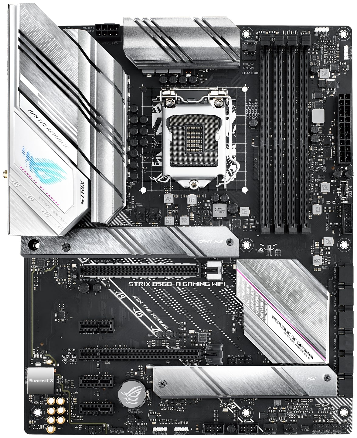 Материнская плата Asus ROG Strix B560-A Gaming Wifi
Материнская плата Asus ROG Strix B560-A Gaming Wifi