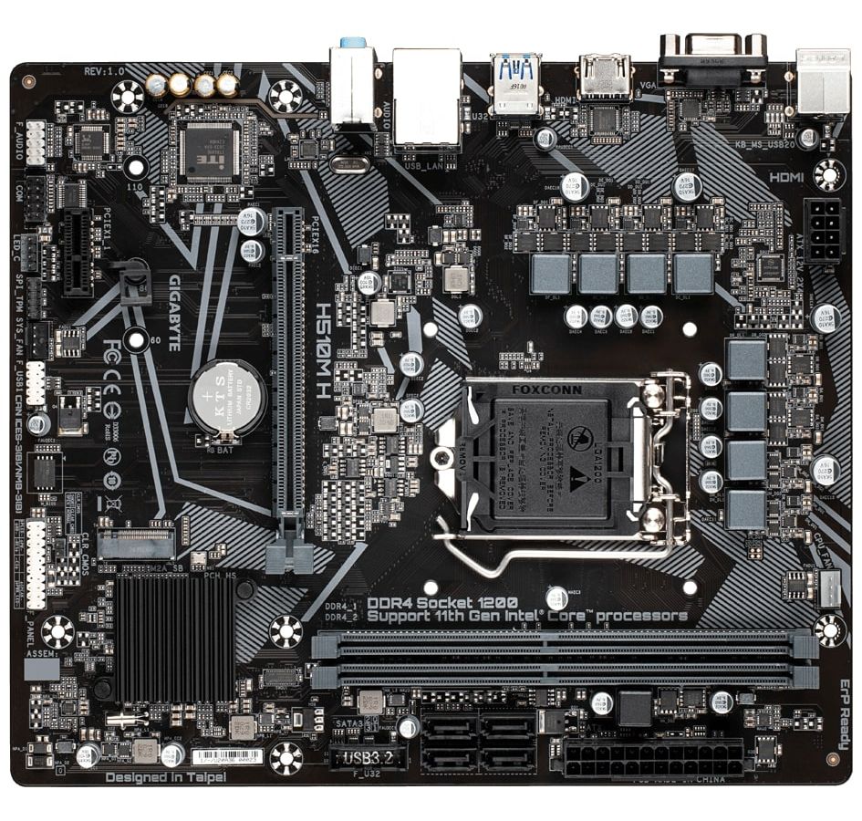 Материнская плата Gigabyte H510 H510M H
Материнская плата Gigabyte H510 H510M H