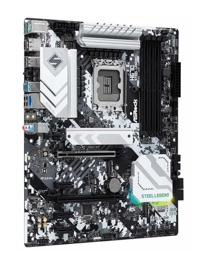 Материнская плата Asrock H670 S1700 ATX H670 STEEL LEGEND A
Материнская плата Asrock H670 S1700 ATX H670 STEEL LEGEND A