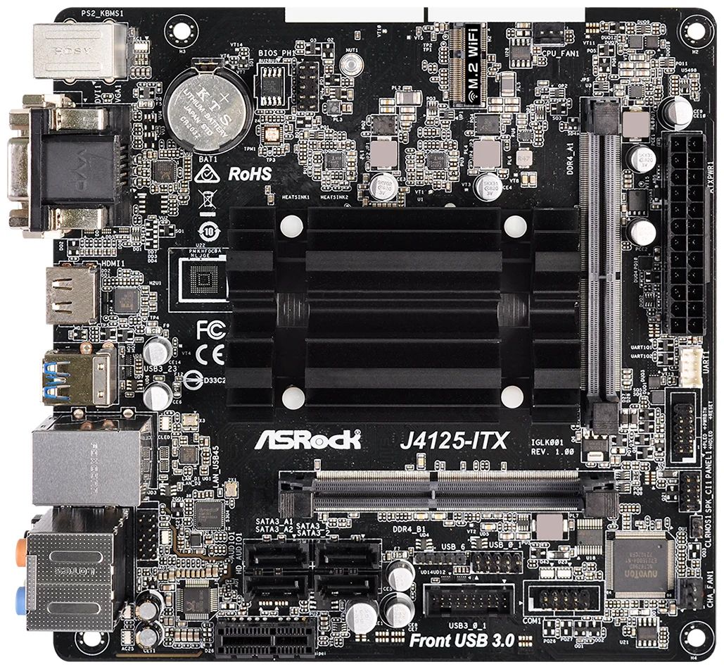 Материнская плата Asrock J4125-ITX уцененный
Материнская плата Asrock J4125-ITX уцененный
