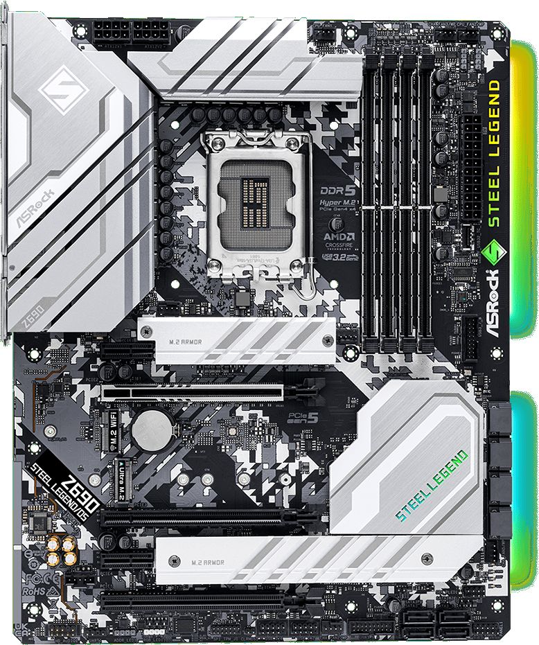 Материнская плата Asrock Z690 STEEL LEGEND/D5
Материнская плата Asrock Z690 STEEL LEGEND/D5