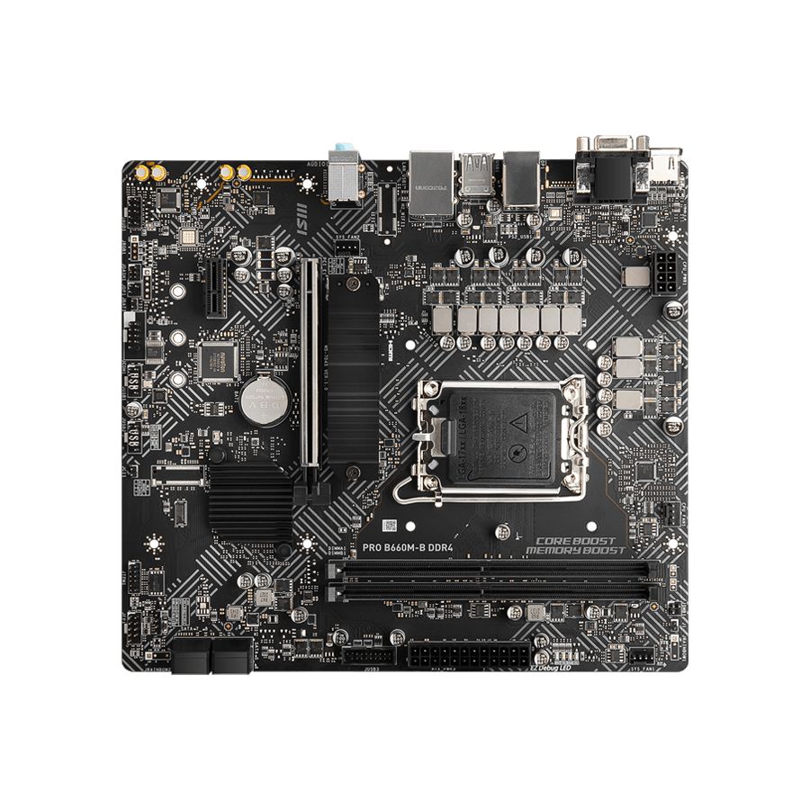 Материнская плата MSI B660 S1700 MATX PRO B660M-B DDR4
Материнская плата MSI B660 S1700 MATX PRO B660M-B DDR4