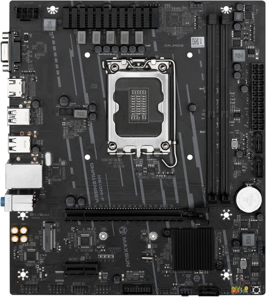 Материнская плата Maxsun (MS-CHALLENGER H610M-F)
Материнская плата Maxsun (MS-CHALLENGER H610M-F)