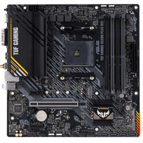 Материнская плата Asus TUF GAMING A520M-PLUS WIFI Soc-AM4
Материнская плата Asus TUF GAMING A520M-PLUS WIFI Soc-AM4