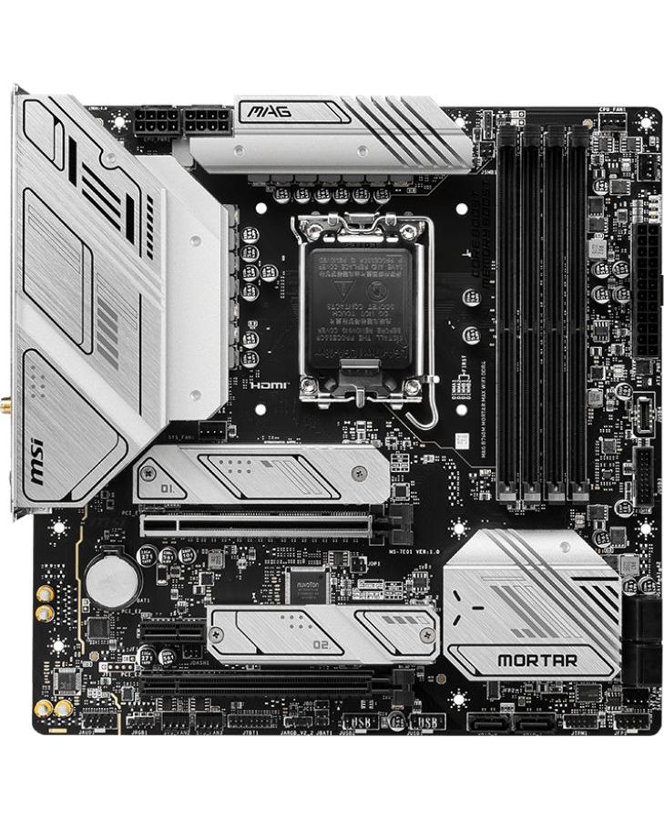 Материнская плата MSI MAG B760M MORTAR MAX WIFI DDR4
Материнская плата MSI MAG B760M MORTAR MAX WIFI DDR4