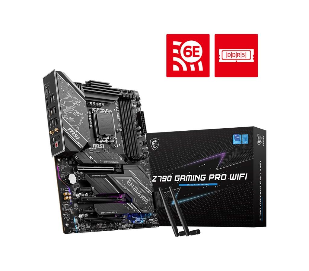 Материнская плата MSI Z790 GAMING PRO WIFI Soc-1700
Материнская плата MSI Z790 GAMING PRO WIFI Soc-1700
