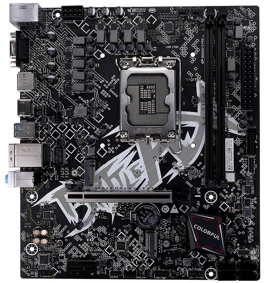 Материнская плата Colorful BATTLE-AX B660M-D PRO V20
Материнская плата Colorful BATTLE-AX B660M-D PRO V20