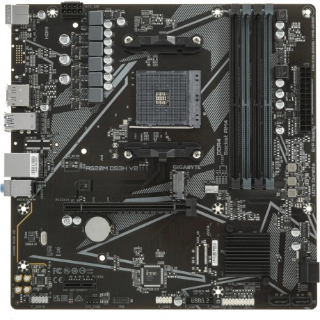 Материнская плата Gigabyte AMD A520 SAM4 (A520M DS3H V2 1.1)
Материнская плата Gigabyte AMD A520 SAM4 (A520M DS3H V2 1.1)