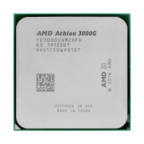 Процессор AMD Athlon 3000G (YD3000C6M2OFB) OEM
Процессор AMD Athlon 3000G (YD3000C6M2OFB) OEM