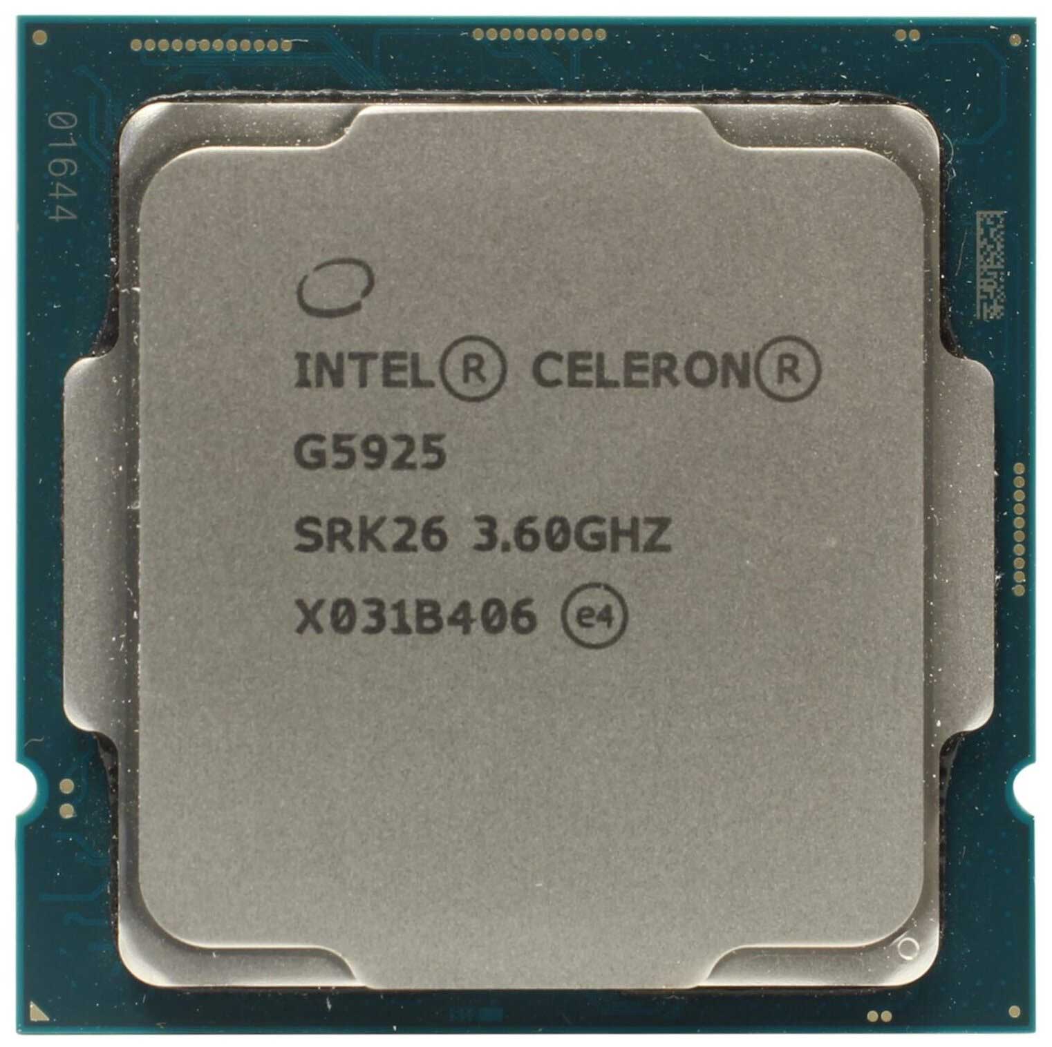 Процессор Intel Celeron G5925 S 1200 (CM8070104292013S RK26) OEM
Процессор Intel Celeron G5925 S 1200 (CM8070104292013S RK26) OEM