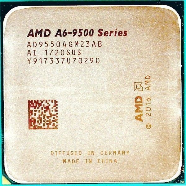 Процессор AMD A6-9550 TRAY (AD9550AGM23AB)
Процессор AMD A6-9550 TRAY (AD9550AGM23AB)