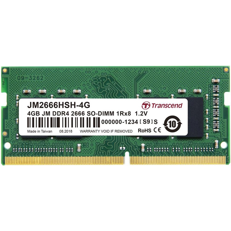 Оперативная память Transcend 4GB DDR4 SODIMM (JM2666HSH-4G)
Оперативная память Transcend 4GB DDR4 SODIMM (JM2666HSH-4G)