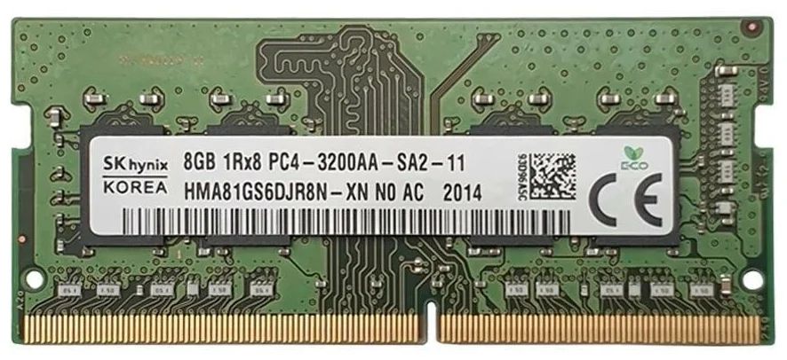 Память оперативная DDR4 Hynix 8Gb 3200MHz (HMA81GS6DJR8N-XN)
Память оперативная DDR4 Hynix 8Gb 3200MHz (HMA81GS6DJR8N-XN)