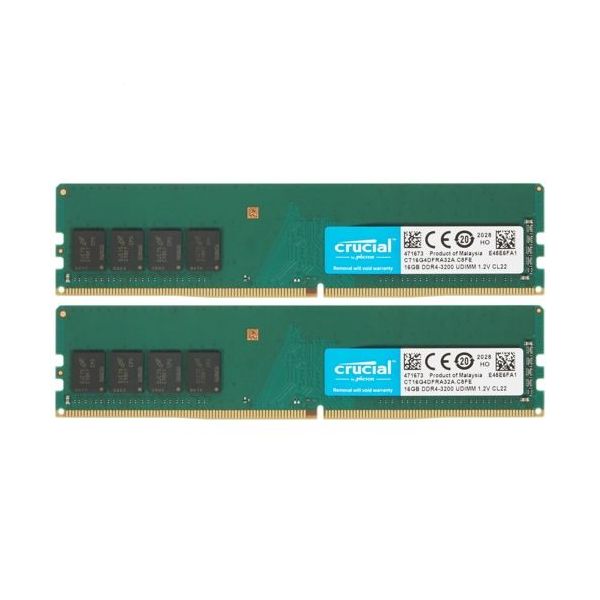 Память оперативная DDR4 Crucial 32Gb (16Gbx2) 3200MHz (CT2K16G4DFRA32A)
Память оперативная DDR4 Crucial 32Gb (16Gbx2) 3200MHz (CT2K16G4DFRA32A)