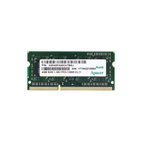 Оперативная память Apacer DDR3 4GB 1600MHz SO-DIMM (PC3-12800) CL11 1.35V (Retail) 512*8 (AS04GFA60CATBGJ/DV.04G2K.KAM)
Оперативная память Apacer DDR3 4GB 1600MHz SO-DIMM (PC3-12800) CL11 1.35V (Retail) 512*8 (AS04GFA60CATBGJ/DV.04G2K.KAM)