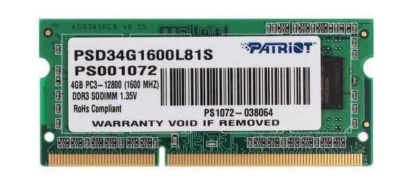 Память оперативная DDR 3 Patriot Signature 4Gb 1600Mhz (PSD34G1600L81S)
Память оперативная DDR 3 Patriot Signature 4Gb 1600Mhz (PSD34G1600L81S)