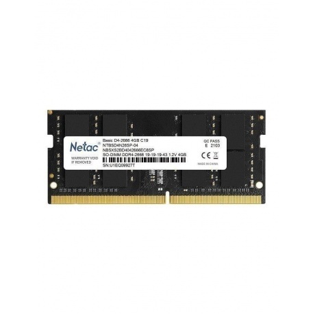 Память оперативная DDR4 Netac 4Gb 2666Mhz (NTBSD4N26SP-04)
Память оперативная DDR4 Netac 4Gb 2666Mhz (NTBSD4N26SP-04)
