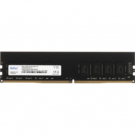 Память оперативная DDR4 Netac 16Gb 3200Mhz (NTBSD4P32SP-16)
Память оперативная DDR4 Netac 16Gb 3200Mhz (NTBSD4P32SP-16)