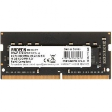 Память оперативная DDR4 AMD 16Gb 3200MHz (R9416G3206S2S-U)
Память оперативная DDR4 AMD 16Gb 3200MHz (R9416G3206S2S-U)