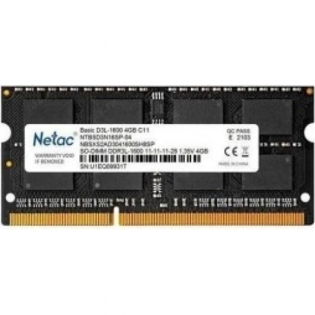Память оперативная DDR3L Netac PC12800 4Gb 1600Mhz (NTBSD3N16SP-04)
Память оперативная DDR3L Netac PC12800 4Gb 1600Mhz (NTBSD3N16SP-04)