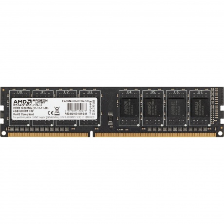 Память оперативная DDR3 AMD 4Gb 1600MHz (R534G1601U1S-U RTL)
Память оперативная DDR3 AMD 4Gb 1600MHz (R534G1601U1S-U RTL)