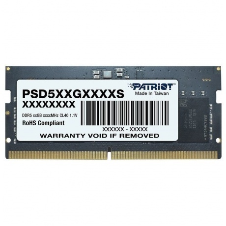 Память оперативная DDR5 Patriot 16Gb 4800MHz (PSD516G480081S)
Память оперативная DDR5 Patriot 16Gb 4800MHz (PSD516G480081S)