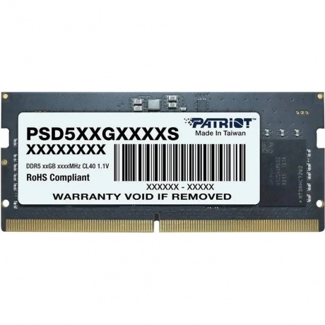 Оперативная память Patriot SODIMM 32GB DDR5-4800 (PSD532G48002S)
Оперативная память Patriot SODIMM 32GB DDR5-4800 (PSD532G48002S)