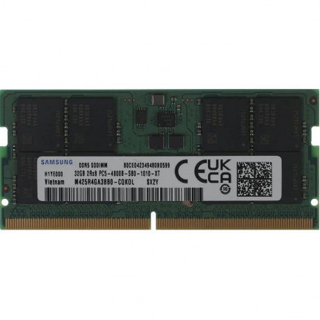 Память оперативная DDR5 Samsung 32Gb SO-DIMM DDR5 SEC (PC5-38400, 4800, CL40) 1.1V (M425R4GA3BB0-CQK)
Память оперативная DDR5 Samsung 32Gb SO-DIMM DDR5 SEC (PC5-38400, 4800, CL40) 1.1V (M425R4GA3BB0-CQK)