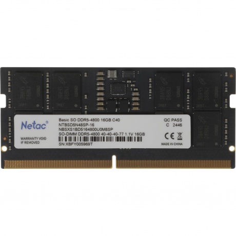 Память оперативная DDR5 Netac 16Gb 4800Mhz, SO-DIMM (NTBSD5N48SP-16)
Память оперативная DDR5 Netac 16Gb 4800Mhz, SO-DIMM (NTBSD5N48SP-16)