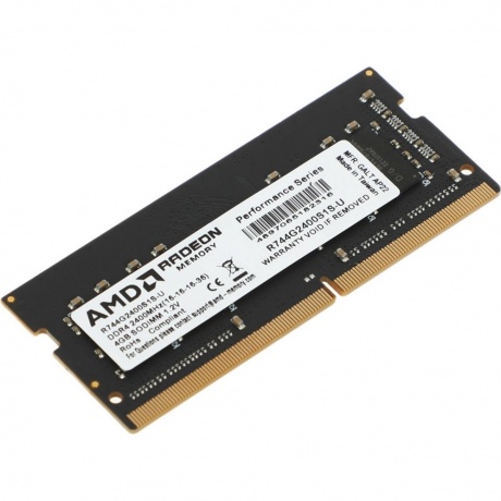 Память оперативная DDR4 AMD Radeon R7 Performance Series CL16 4Gb 2400MHz pc-19200 SO-DIMM (R744G2400S1S-U)
Память оперативная DDR4 AMD Radeon R7 Performance Series CL16 4Gb 2400MHz pc-19200 SO-DIMM (R744G2400S1S-U)