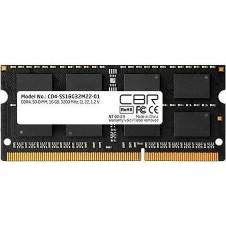 Оперативная память CBR DDR4 SODIMM 16GB 3200MHz (CD4-SS16G32M22-01)
Оперативная память CBR DDR4 SODIMM 16GB 3200MHz (CD4-SS16G32M22-01)