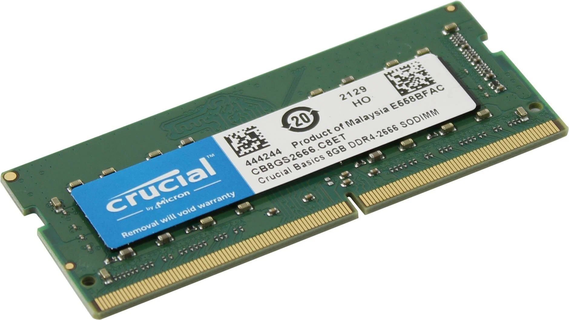 Память SO-DIMM DDR4 Crucial 8Gb 2666MHz (CB8GS2666)
Память SO-DIMM DDR4 Crucial 8Gb 2666MHz (CB8GS2666)