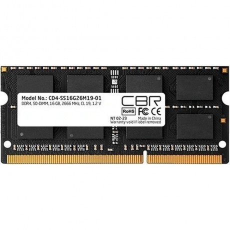 Память оперативная CBR 16GB CD4-SS16G26M19-01
Память оперативная CBR 16GB CD4-SS16G26M19-01