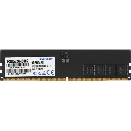 Оперативная память Patriot DDR5 1x32ГБ 4800МГц, DIMM (PSD532G48002)
Оперативная память Patriot DDR5 1x32ГБ 4800МГц, DIMM (PSD532G48002)