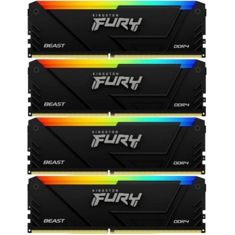 Память оперативная Kingston 32GB 3600MT/s DDR4 KF436C17BB2AK4/32 CL17 DIMM (Kit of 4) FURY Beast RGB
Память оперативная Kingston 32GB 3600MT/s DDR4 KF436C17BB2AK4/32 CL17 DIMM (Kit of 4) FURY Beast RGB